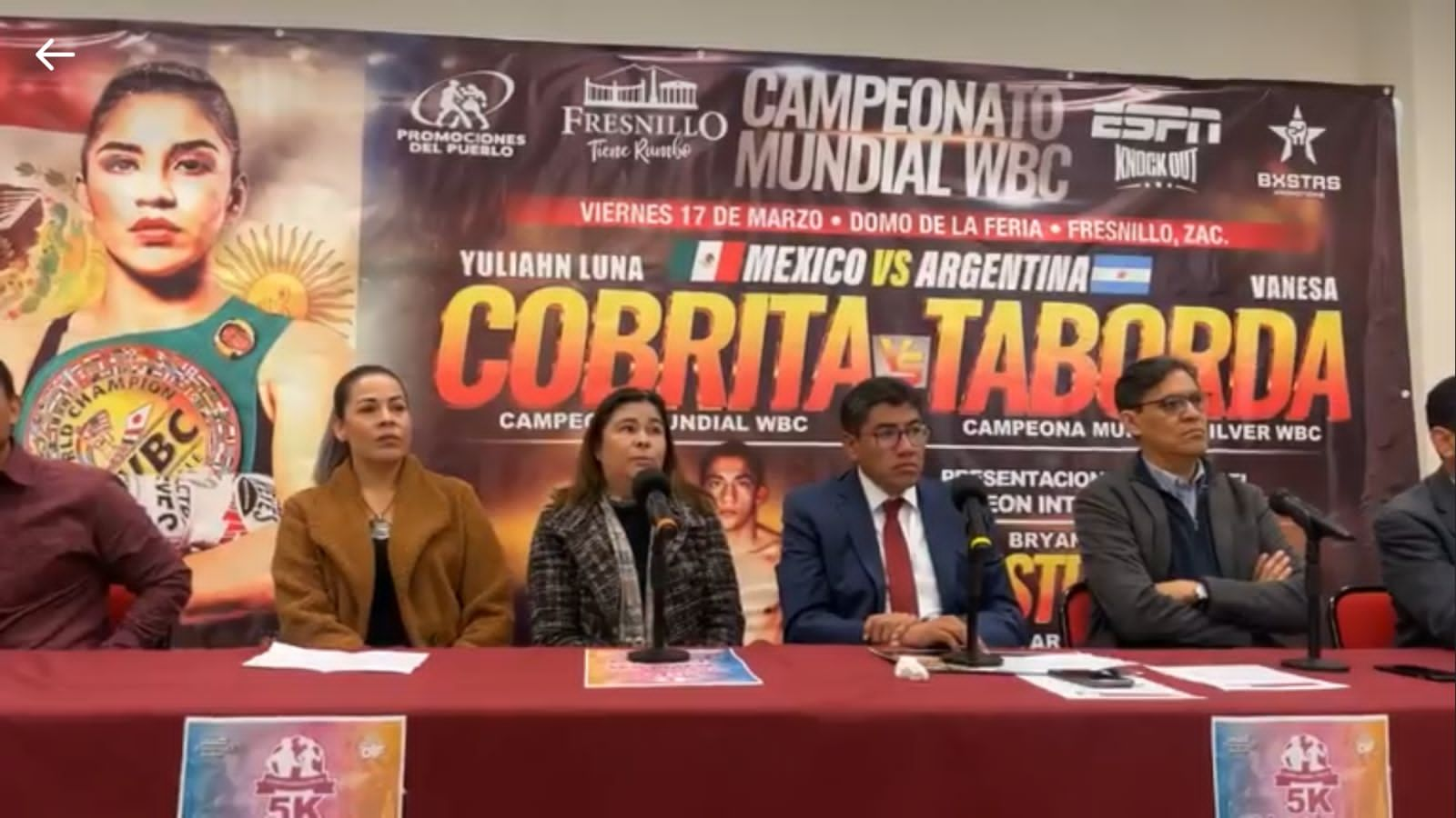 “COBRITA’ LUNA TENDRÁ COMPLICADA DEFENSA DE LA CORONA MUNDIAL EN FRESNILLO