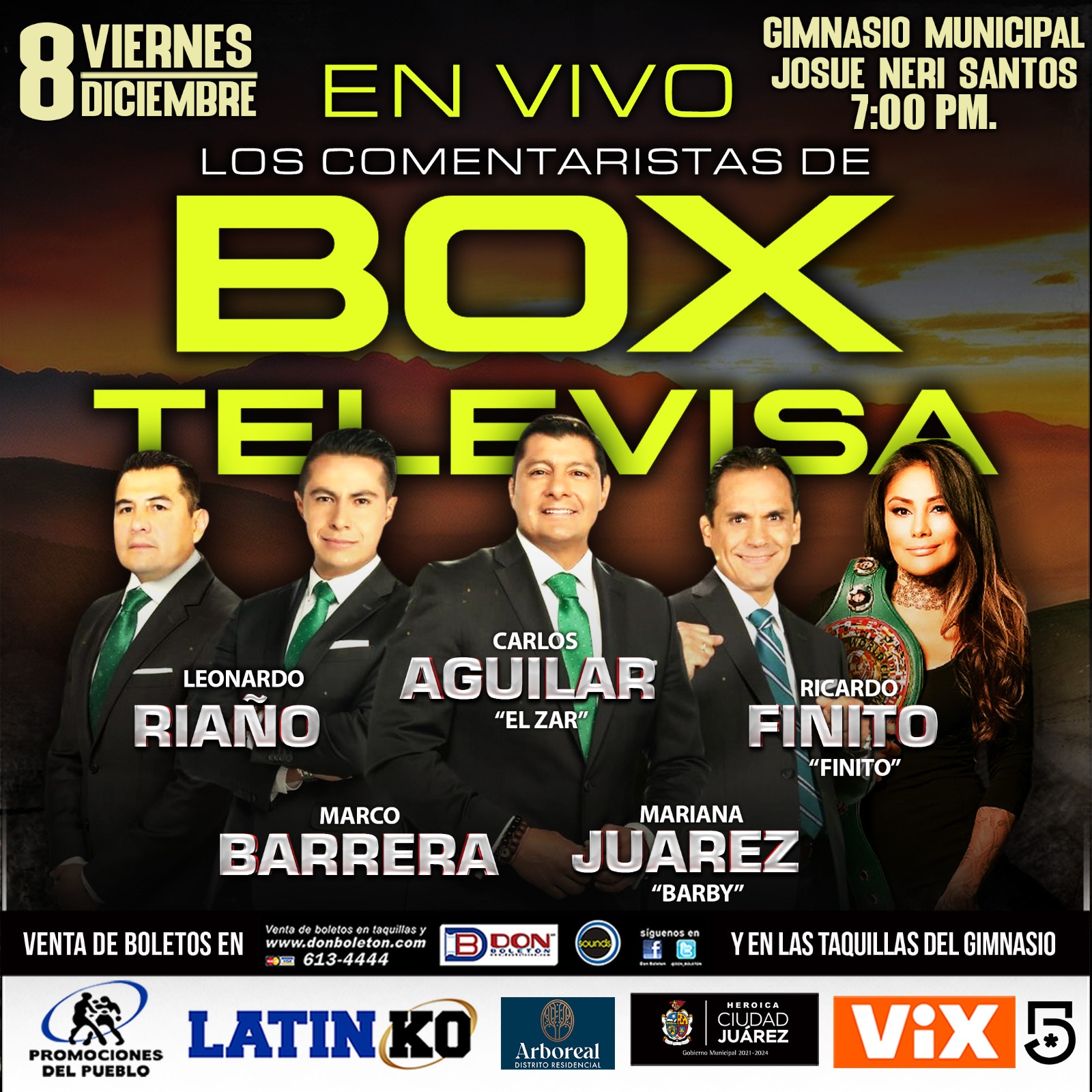 BOX TELEVISA LLEGA A CIUDAD JUÁREZ CON TODAS SUS ESTRELLAS 