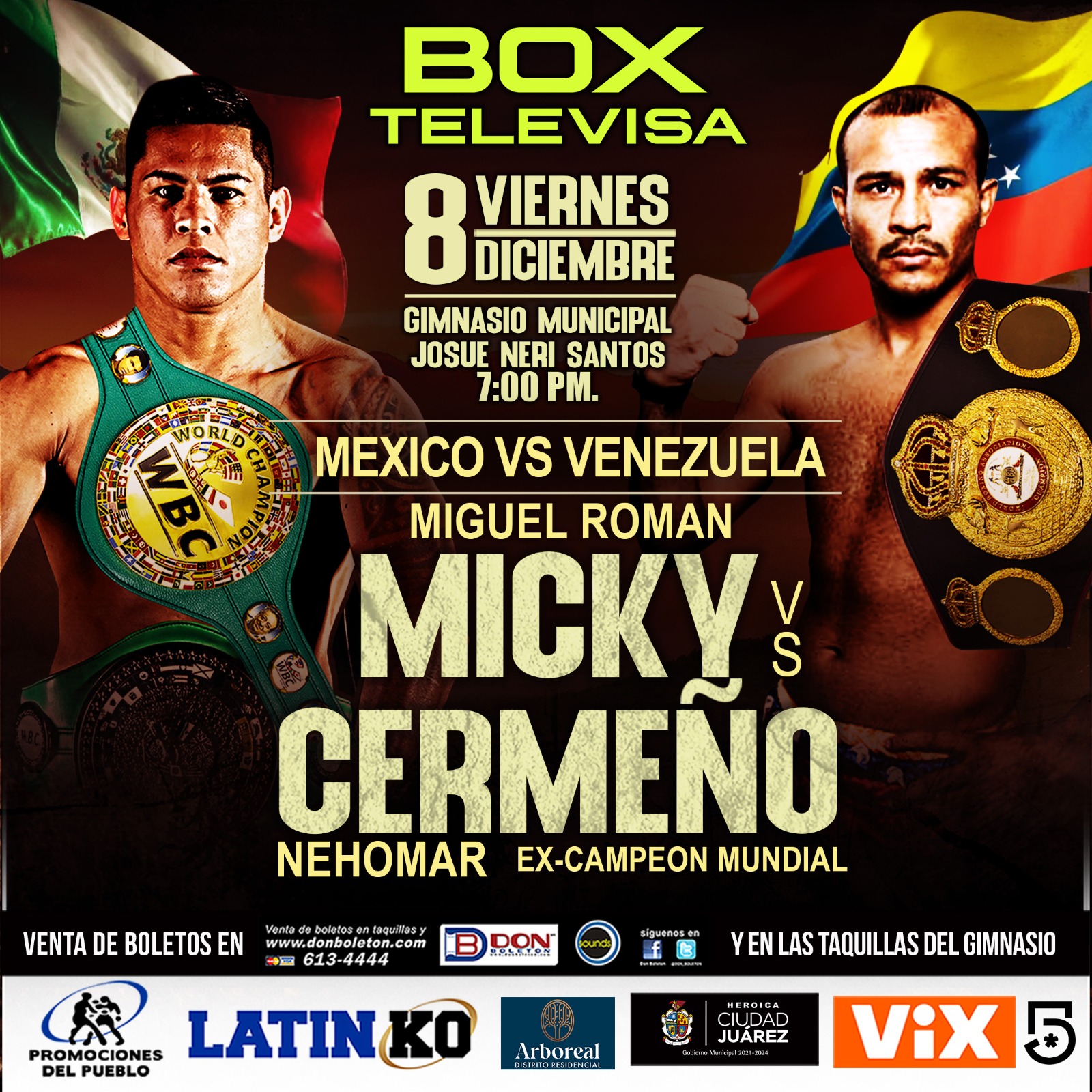 ‘MICKY’ ROMÁN VS EX CAMPEÓN MUNDIAL CERMEÑO, EN BATALLA NO APTA PARA CARDÍACOS 