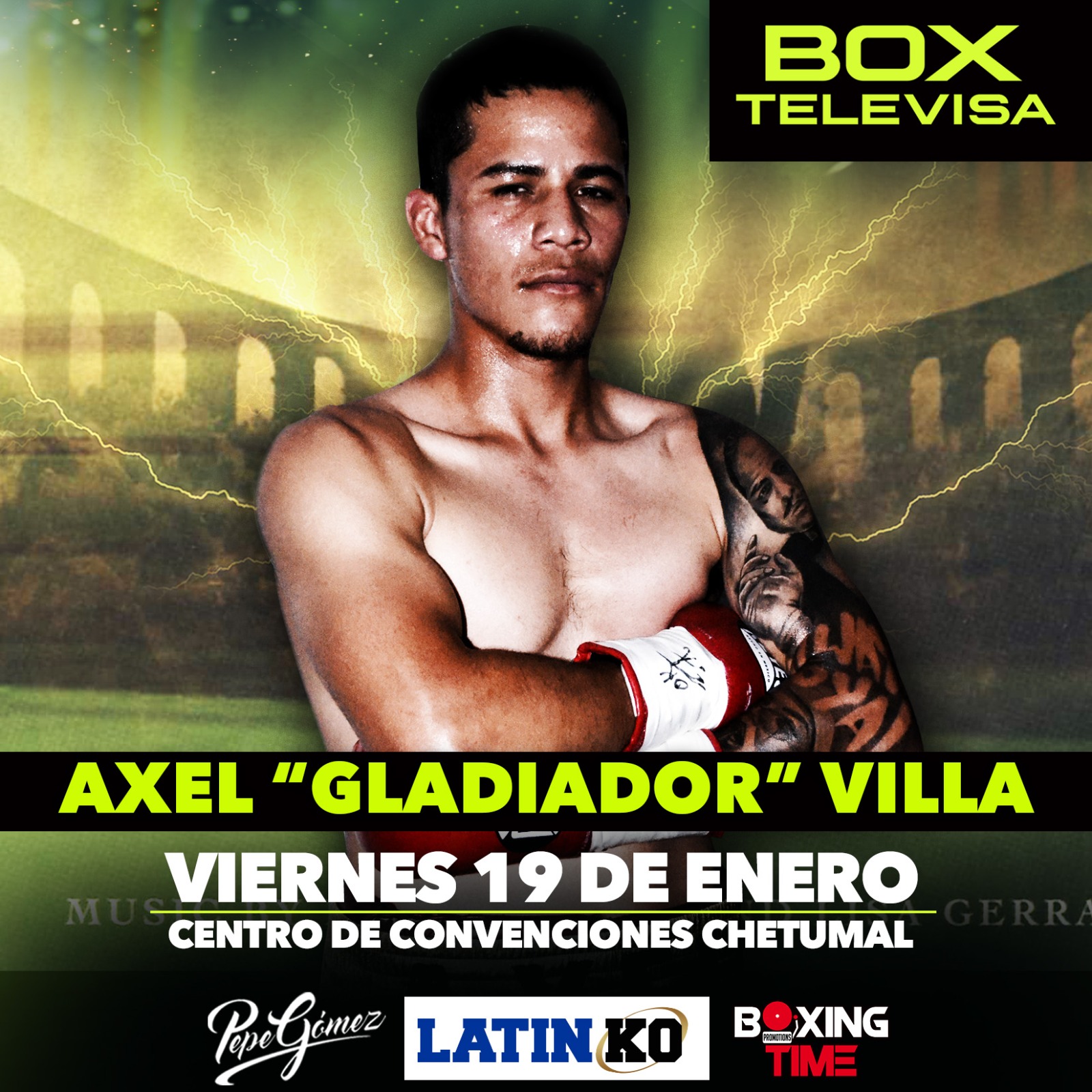 ‘GLADIADOR’ VILLA, APOSTARÁ POR LA EXPLOSIVIDAD EN EL DUELO DE INVICTOS PEGADORES