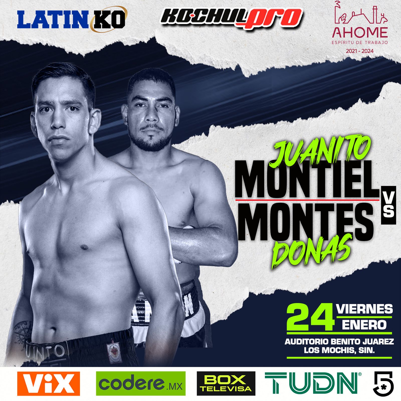 JUANITO MONTIEL VS ‘DONAS’ MONTES, EL NOCAUT SERÁ EL INVITADO DE HONOR