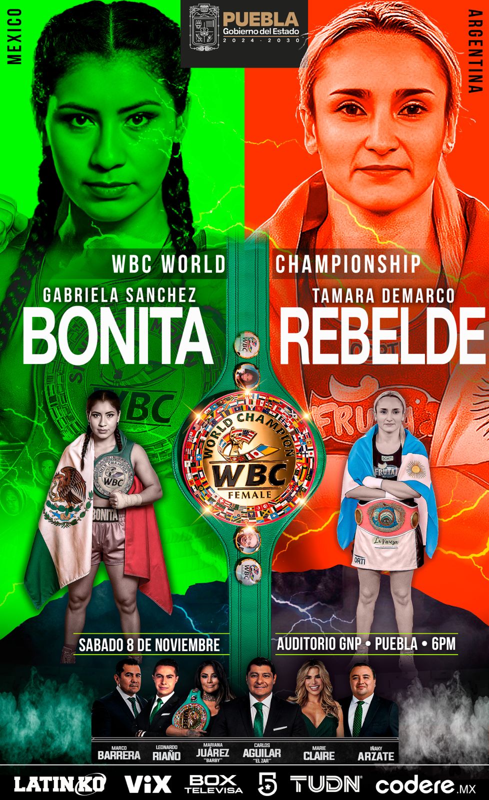 ‘BONITA’ SÁNCHEZ BUSCARÁ EL TÍTULO MUNDIAL WBC EN PUEBLA, EL 8 DE NOVIEMBRE 