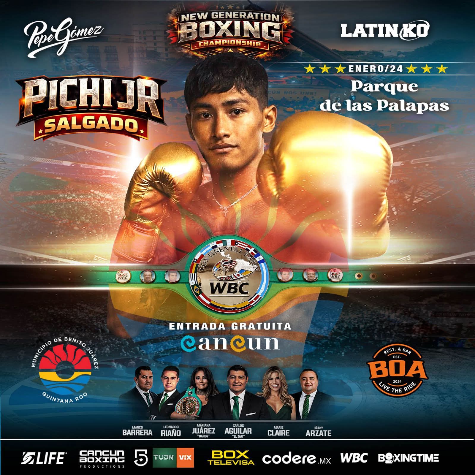 ‘PICHI’ SALGADO JR., PODER NOQUEADOR DE ESTIRPE SE PRESENTA EN EL RESPALDO DE BOX TELEVISA