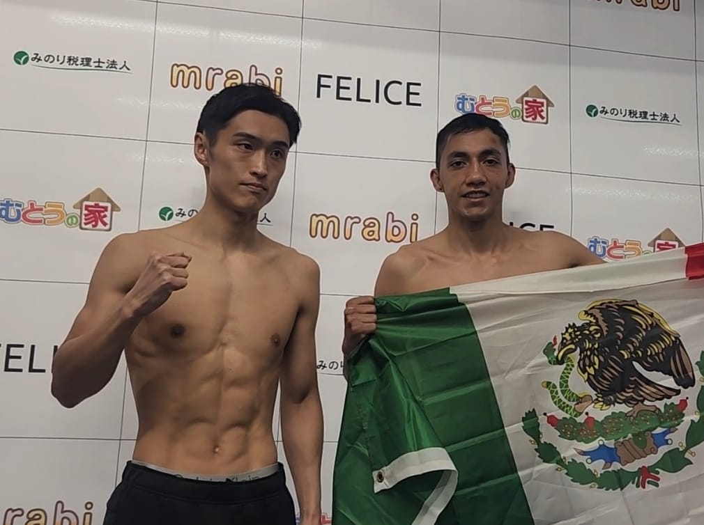 ‘DESTRUCTOR’ MERCADO CUMPLE CON EL PESAJE PARA ELIMINATORIA MUNDIALISTA EN TERRITORIO SAMURAI