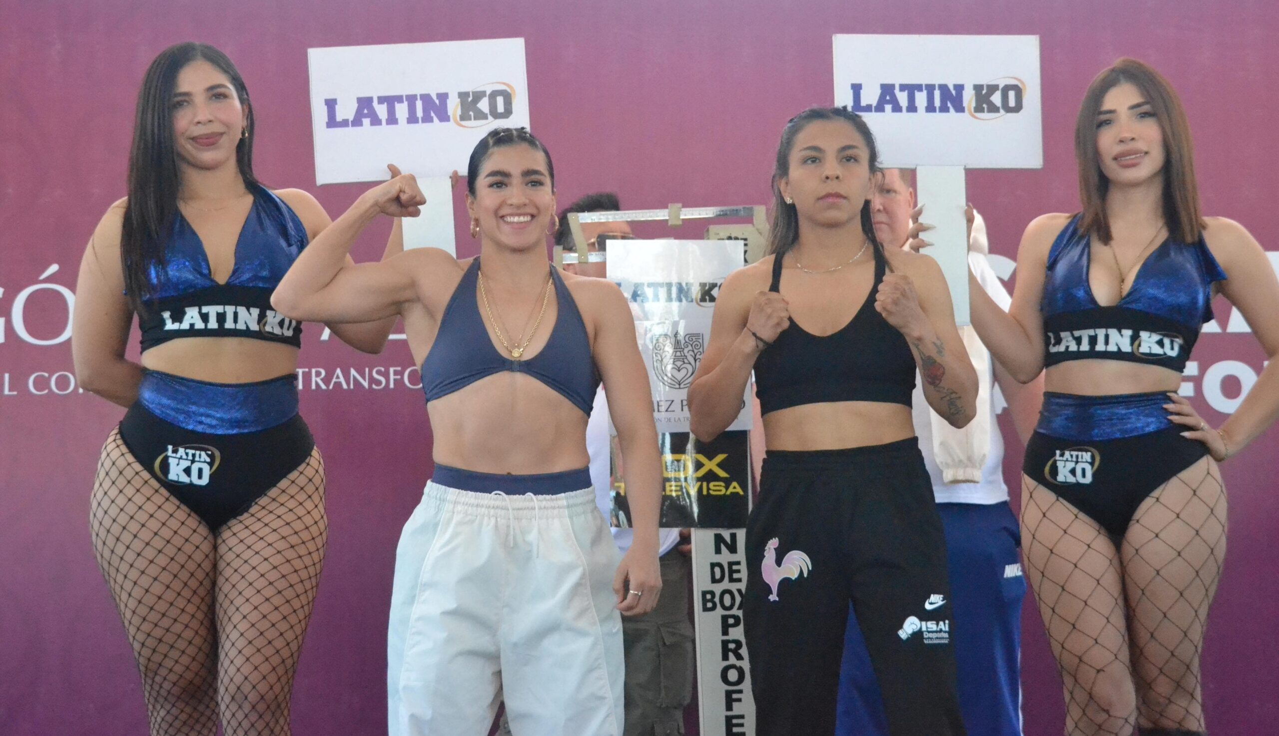 ‘FANNY’ ALEGRÍA Y ‘LA GIRITA’ ALANÍS POR EL TÍTULO MUNDIAL EN PESAJE DE INTENSAS MIRADAS 