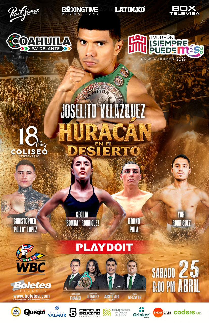 JOSELITO VELÁZQUEZ BUSCA EL SALTO DEFINITIVO RUMBO A LA CORONA, ESTREMECERÁ LA LAGUNA