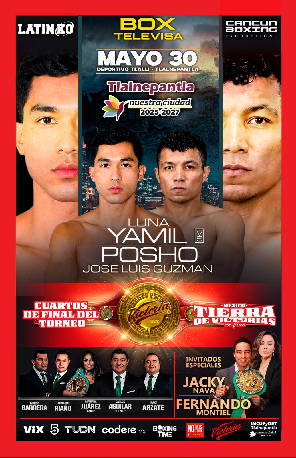 YAMIL LUNA EN DUELO DE NOQUEADORES, ESTALLARÁ LA DINAMITA EN TLALNEPANTLA FRENTE A ‘POSHO’ GUZMÁN 